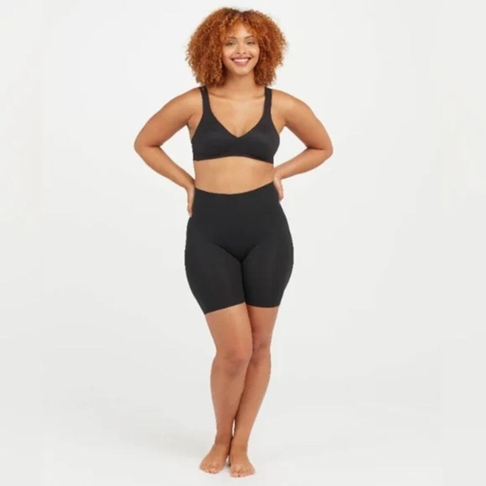 SPANX C $59 Black Shorts High-Rise Waist Shapewear Size C
